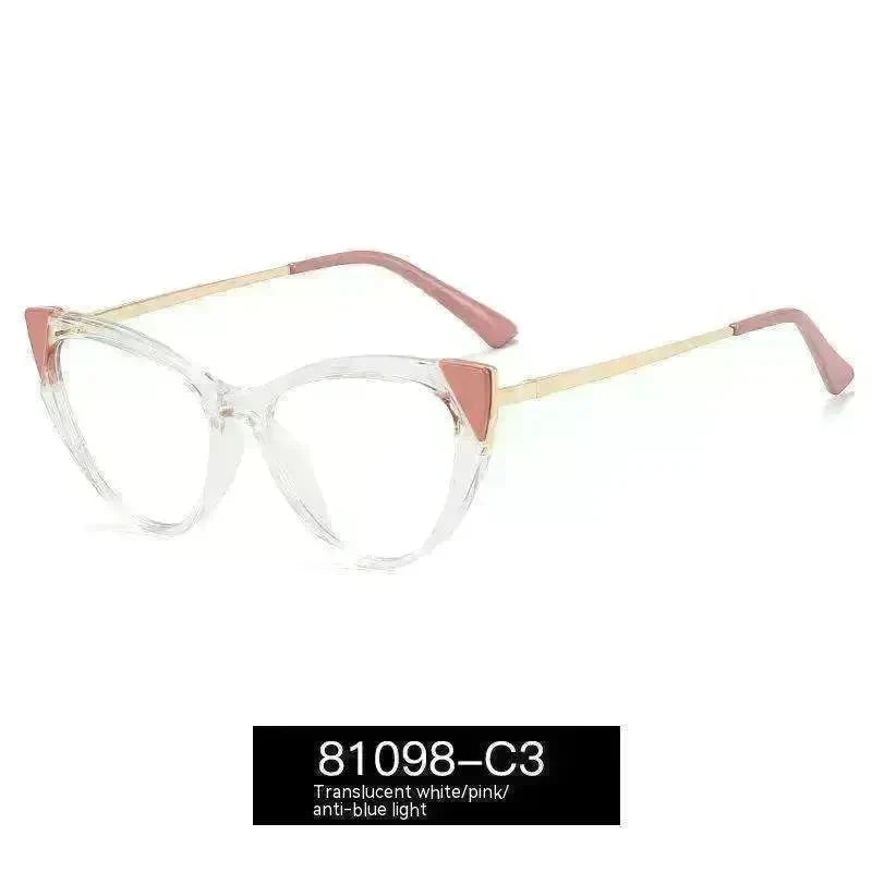 Cat Eye Anti-blue Light Large Frame Slim Look Optical Glasses - EX-STOCK CANADA