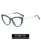 Cat Eye Anti-blue Light Large Frame Slim Look Optical Glasses - EX-STOCK CANADA