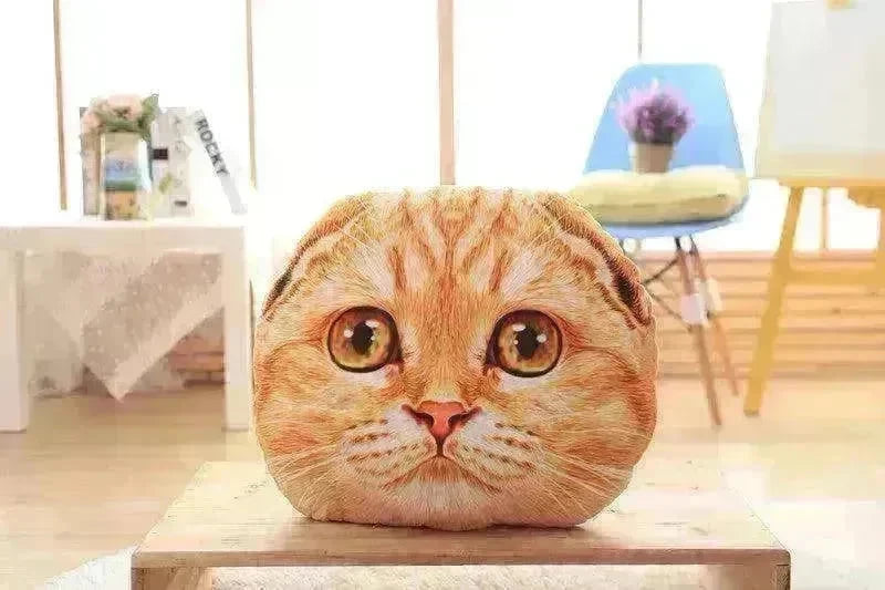 Cat Pillow Car Cushion Cute Cat Shape Nap Seat Plush Toy - EX-STOCK CANADA