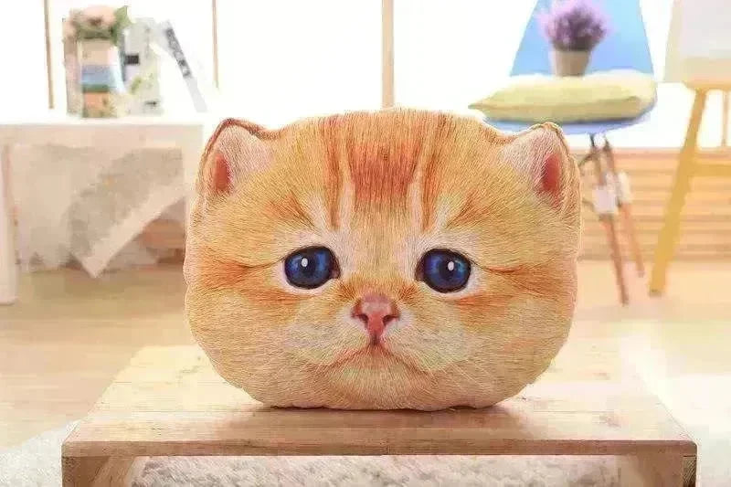 Cat Pillow Car Cushion Cute Cat Shape Nap Seat Plush Toy - EX-STOCK CANADA