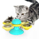 Cat Rotating Windmill Multi-Function Toys Itch Scratching Device Teeth Shining Toy EX-STOCK Canada 
