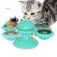 Cat Rotating Windmill Multi-Function Toys Itch Scratching Device Teeth Shining Toy EX-STOCK Canada 