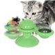 Cat Rotating Windmill Multi-Function Toys Itch Scratching Device Teeth Shining Toy EX-STOCK Canada 