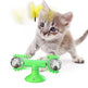 Cat Rotating Windmill Multi-Function Toys Itch Scratching Device Teeth Shining Toy EX-STOCK Canada 