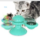 Cat Rotating Windmill Multi-Function Toys Itch Scratching Device Teeth Shining Toy EX-STOCK Canada 