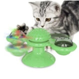 Cat Rotating Windmill Multi-Function Toys Itch Scratching Device Teeth Shining Toy EX-STOCK Canada 