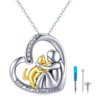 Cat Urn Heart Cremation Jewelry Keepsake Necklace - EX-STOCK Canada