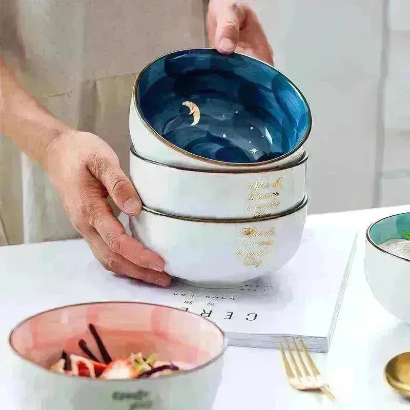 Ceramic Breakfast Salad & Eating Bowl - EX-STOCK CANADA