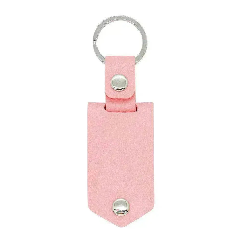 Chick & Unique Leather Photo Stainless steel UV Color Printed Keychain - EX-STOCK Canada