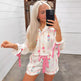 Christmas Bow Long Sleeve Pajamas Shorts Suit EX-STOCK Canada 