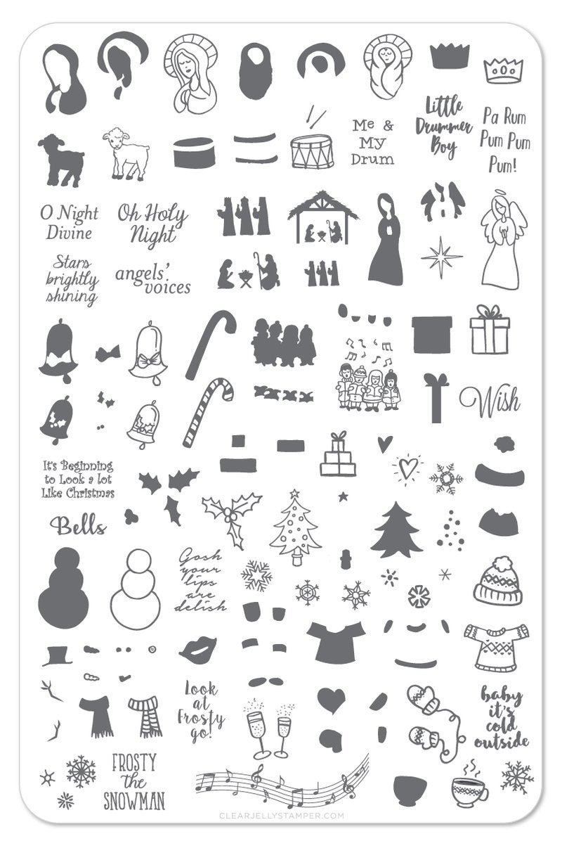 Clear Jelly Stamper - Baby It's Cold EX-STOCK Canada 