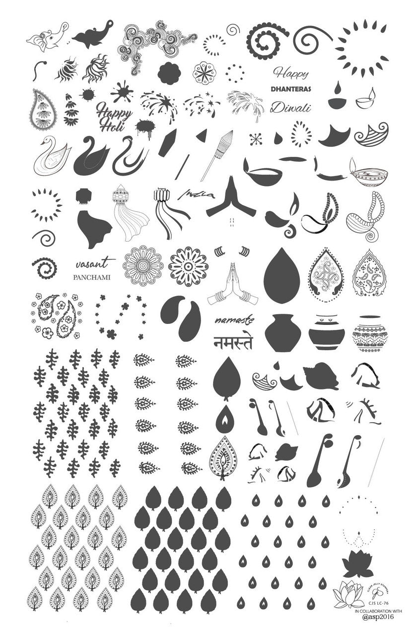 Clear Jelly Stamper - Namaste India EX-STOCK Canada 