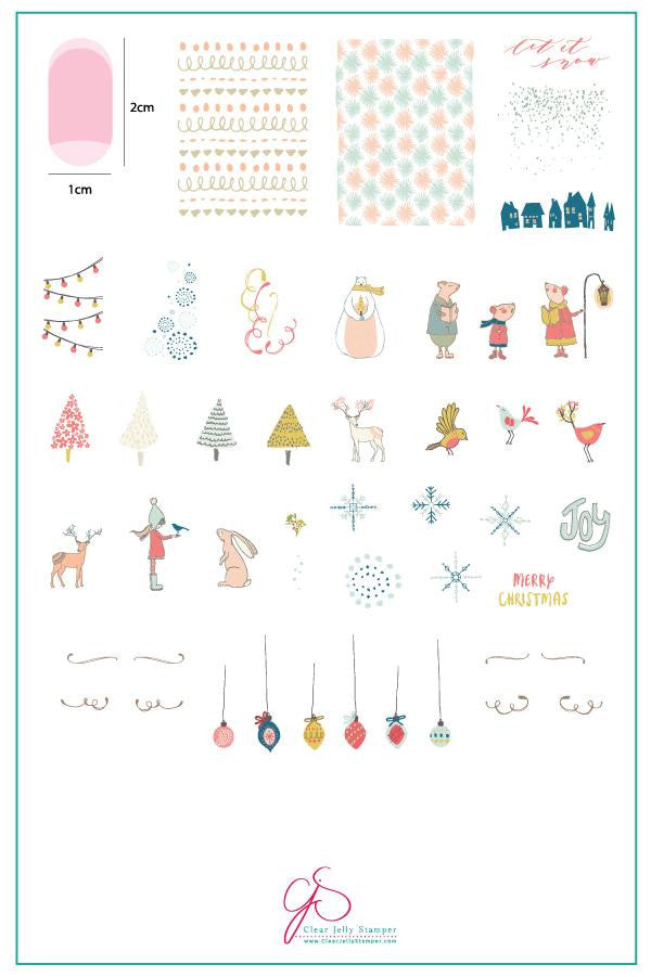 Clear Jelly Stamper - Happy Little Holiday EX-STOCK Canada 