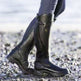 Classic Fashion Riding Western Boots Winter Knee Buckle Boots High Block Heel Round Toe Shoes For Women EX-STOCK Canada 