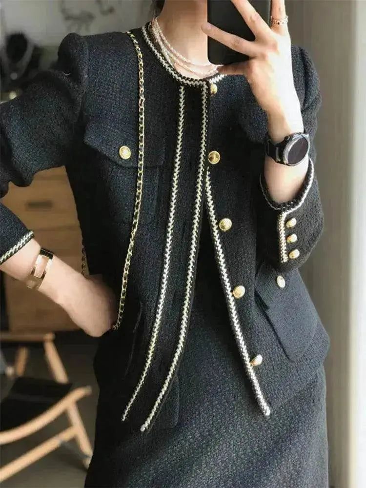 Classic Style Tweed Skirt Suit - EX-STOCK Canada