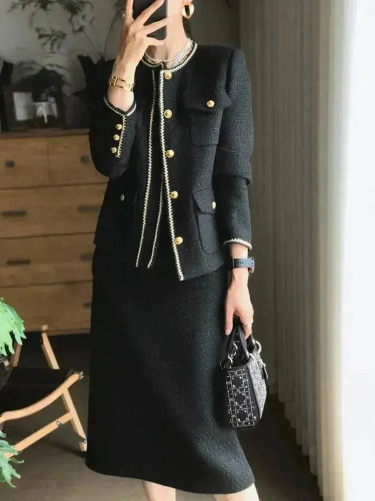 Classic Style Tweed Skirt Suit - EX-STOCK Canada