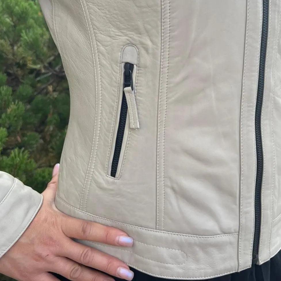Classic Women's Lamb Leather Jacket 
