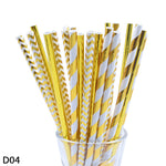 Color paper straws bronzing straws EX-STOCK Canada 