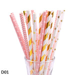 Color paper straws bronzing straws EX-STOCK Canada 