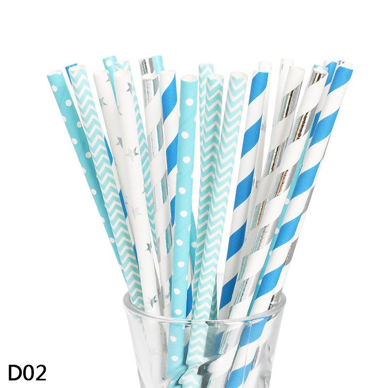 Color paper straws bronzing straws EX-STOCK Canada 