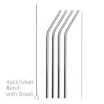Colourful Reusable Stainless Steel Straws EX-STOCK Canada 