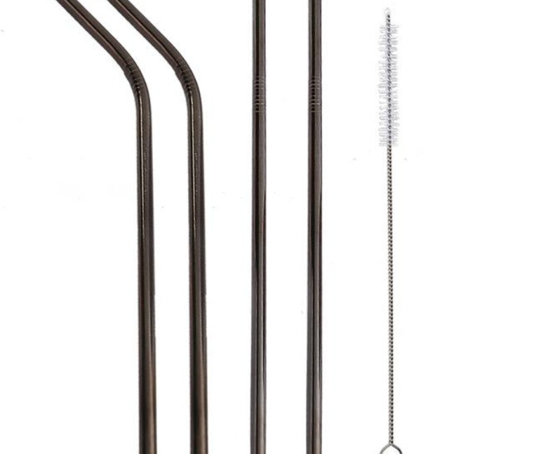 Colourful Reusable Stainless Steel Straws EX-STOCK Canada 