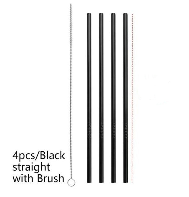 Colourful Reusable Stainless Steel Straws EX-STOCK Canada 