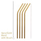 Colourful Reusable Stainless Steel Straws EX-STOCK Canada 