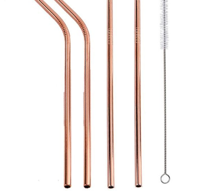 Colourful Reusable Stainless Steel Straws EX-STOCK Canada 