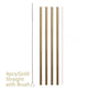Colourful Reusable Stainless Steel Straws EX-STOCK Canada 