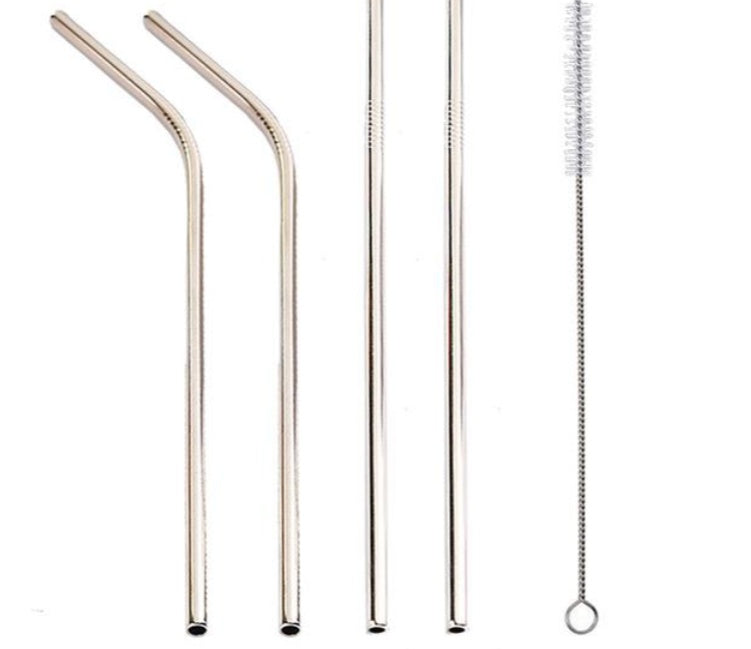 Colourful Reusable Stainless Steel Straws EX-STOCK Canada 