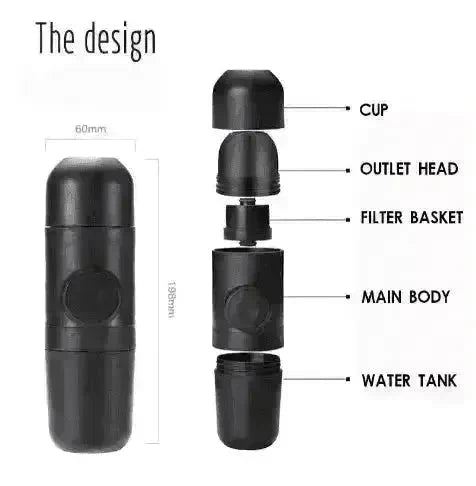 Condensed portable mini coffee machine - EX-STOCK CANADA