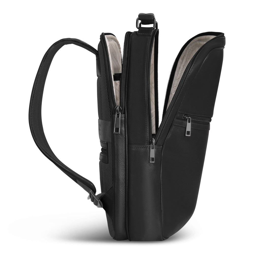 Onyx / Leather Compact Backpack EX-STOCK Canada 