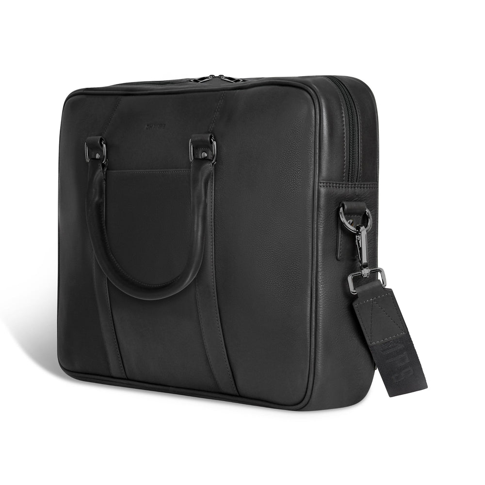 Onyx / Leather Slim Briefcase EX-STOCK Canada 