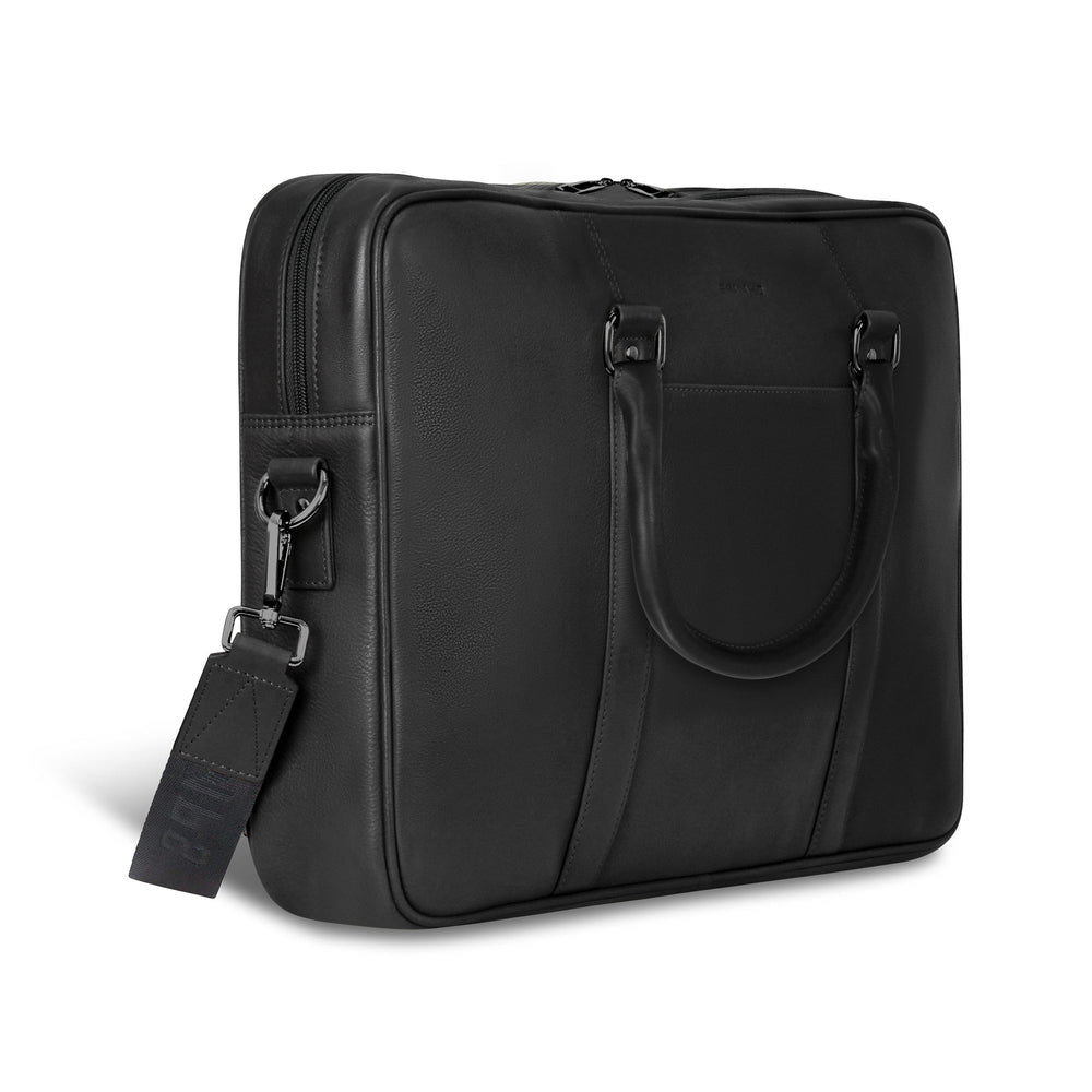 Onyx / Leather Slim Briefcase EX-STOCK Canada 