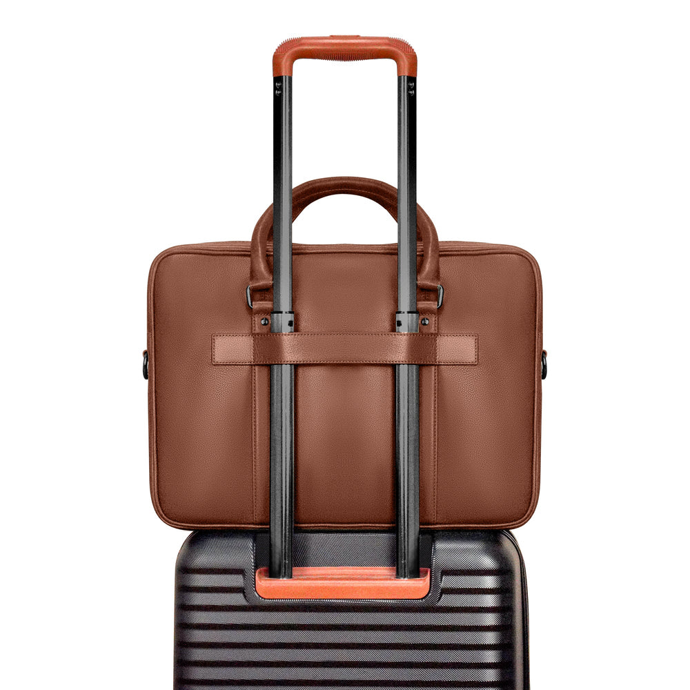 Onyx / Leather Slim Briefcase EX-STOCK Canada 