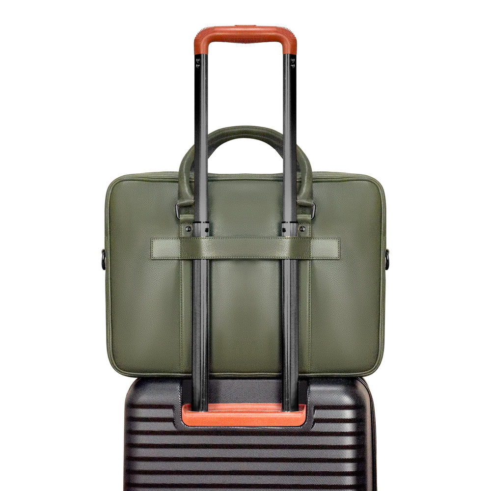 Onyx / Leather Slim Briefcase EX-STOCK Canada 
