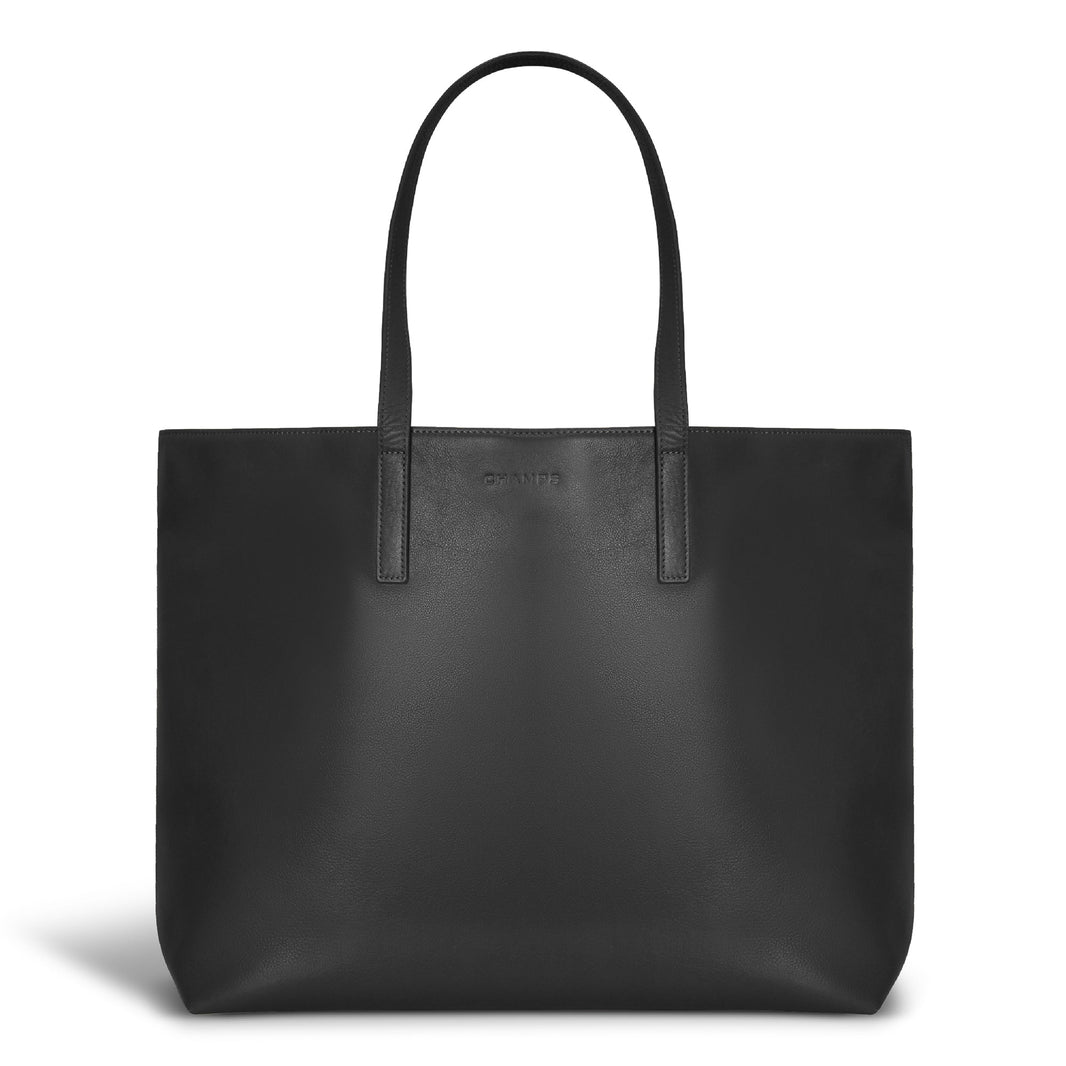 Onyx / Leather Open Tote EX-STOCK Canada 