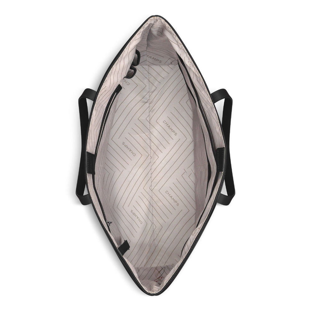 Onyx / Leather Open Tote EX-STOCK Canada 