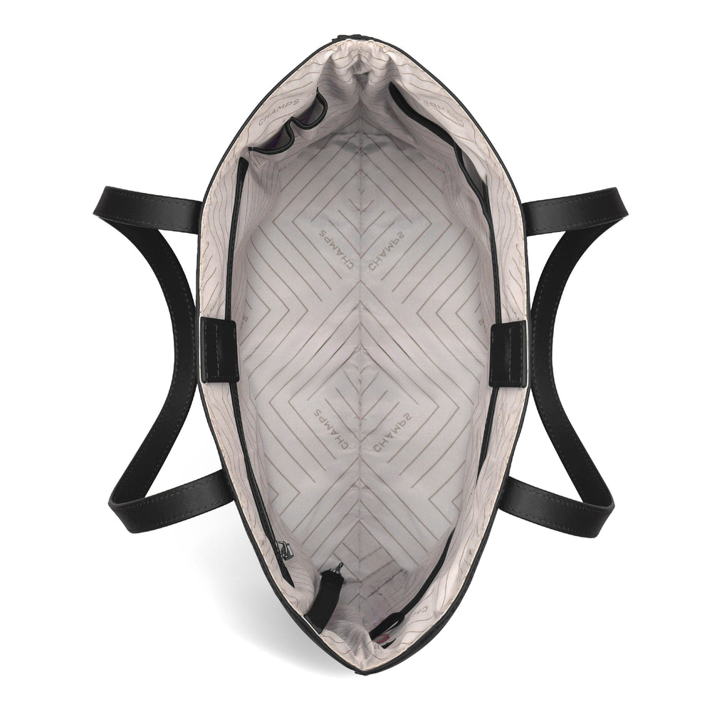 Onyx / Leather Vertical Tote EX-STOCK Canada 