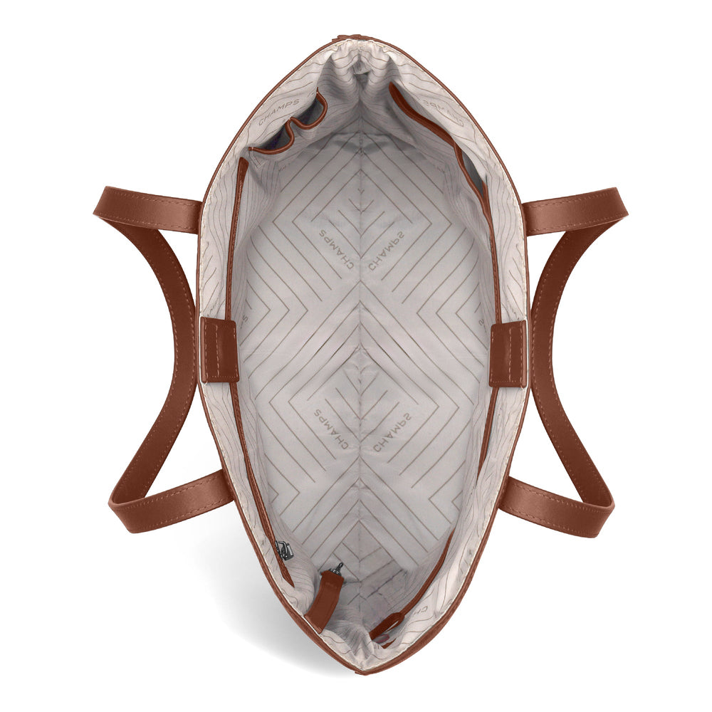 Onyx / Leather Vertical Tote EX-STOCK Canada 