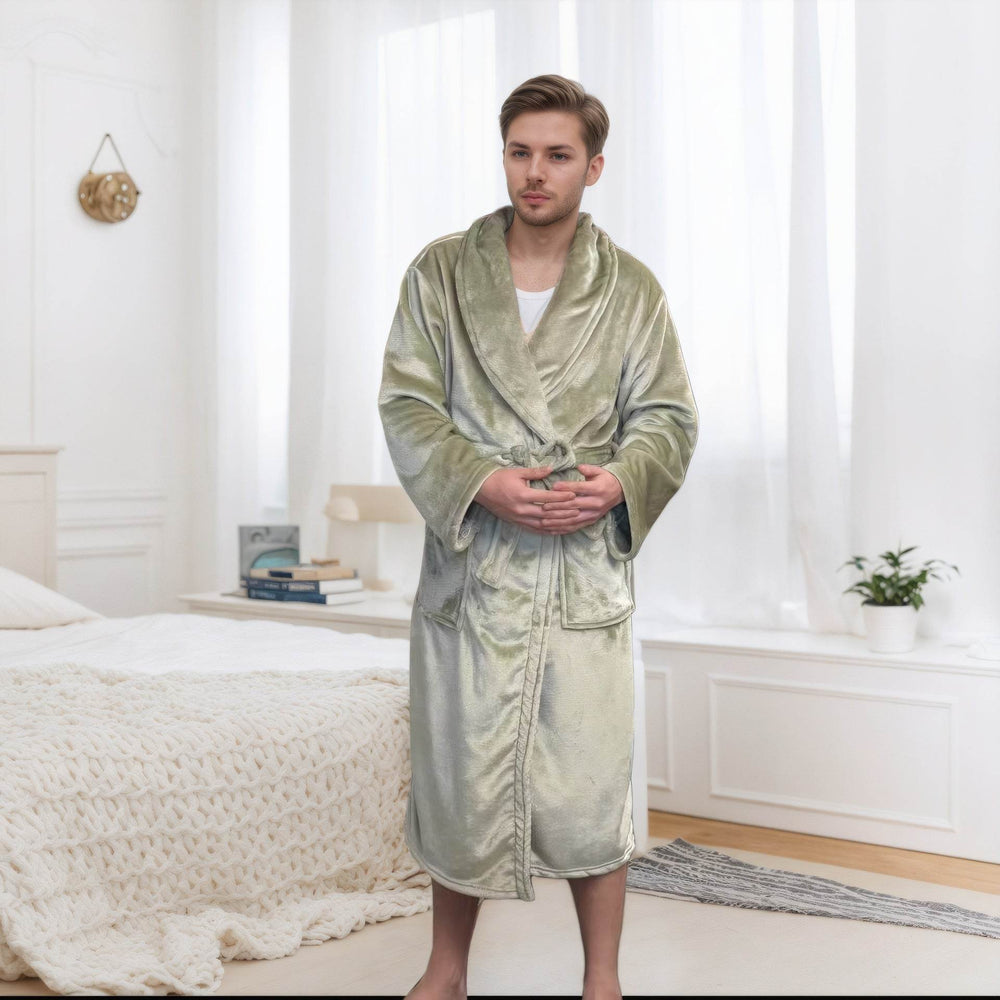 Couple Bathrobe Long Pajamas Homewear  EX-STOCK CANADA