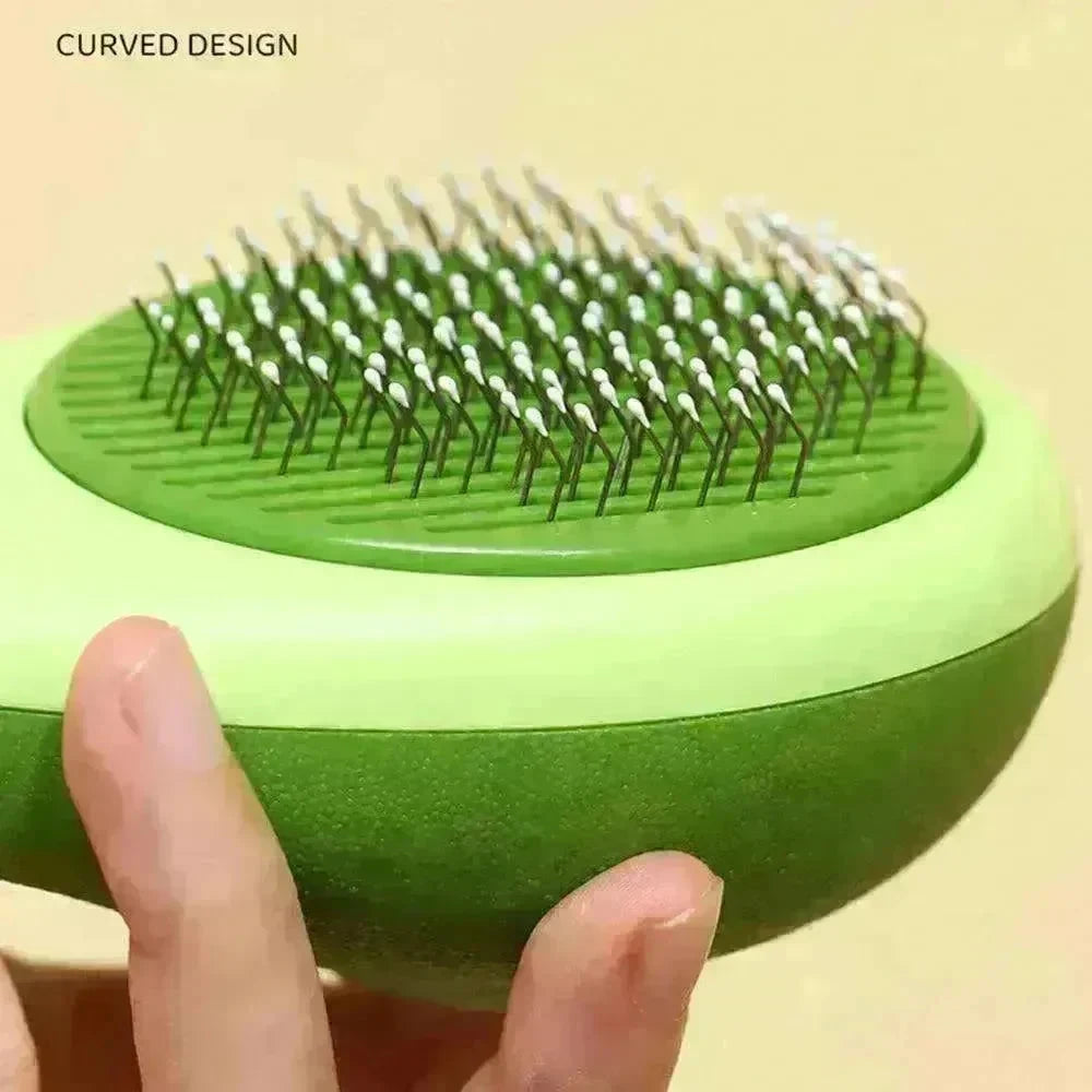 Creative Cat Grooming Comb Portable Massage Brush One-Button Remove Floating Hair Scraper Cats Dogs Pet Self Cleaning Tool Accessories - EX-STOCK CANADA