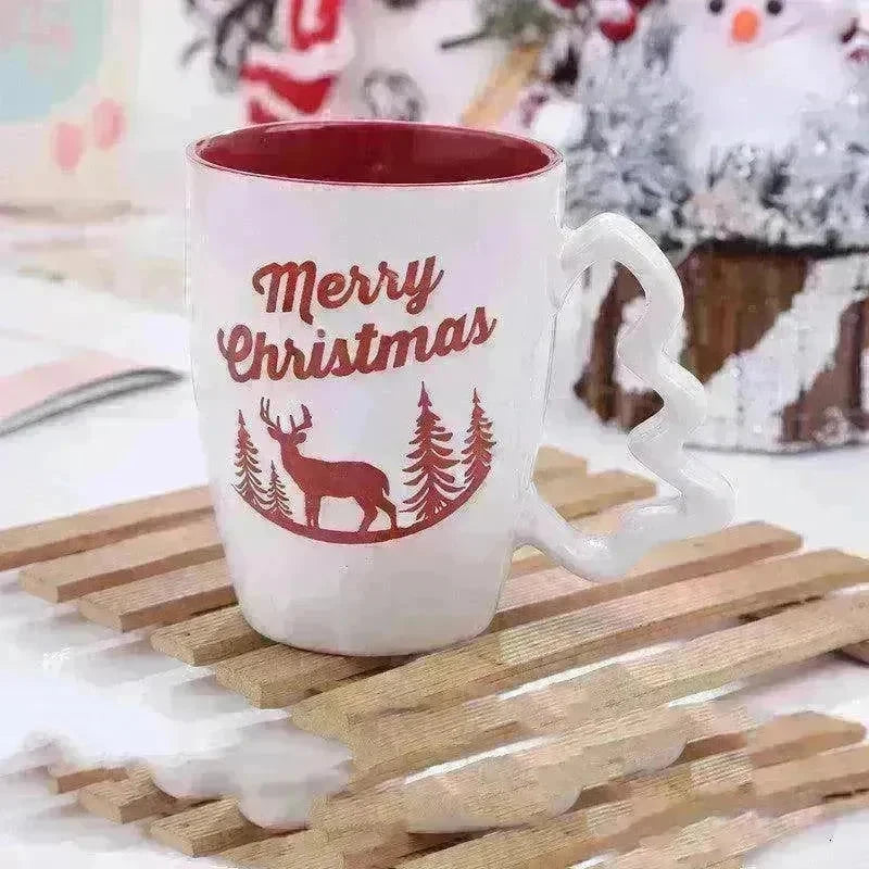 Creative Cute Cartoon Snowman Santa Claus Ceramic Cup Christmas Mug Small Gifts - EX-STOCK CANADA