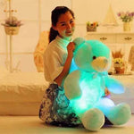 Creative Light Up LED Teddy Bear Stuffed Animals Plush Toy Colorful Glowing Christmas Gift For Kids Pillow - EX-STOCK Canada