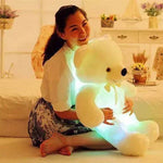 Creative Light Up LED Teddy Bear Stuffed Animals Plush Toy Colorful Glowing Christmas Gift For Kids Pillow - EX-STOCK Canada