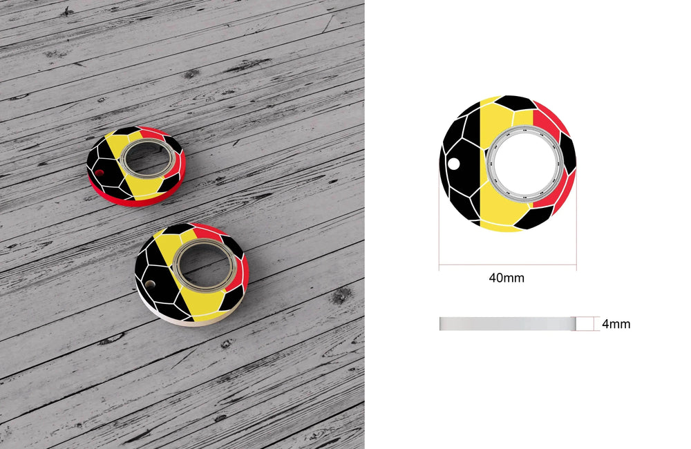 Creative Soccer World Teams Fidget Spinner Anti-Anxiety Relieves Stress Toy Keychain - EX-STOCK Canada