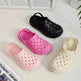 Cross-woven Clogs Shoes Summer Platform Baotou Dual-use Slippers Outdoor Garden Indoor Floor Bathroom Cozy Slipper Women House Shoes - EX-STOCK Canada