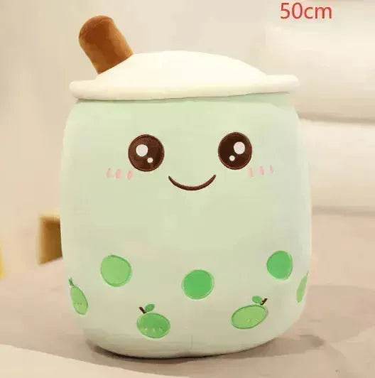 Cute Fruit Drink Plush Stuffed Soft Strawberry Milk Tea Plush Boba Tea Cup Toy Bubble Tea Pillow Cushion Kids Gift - EX-STOCK Canada