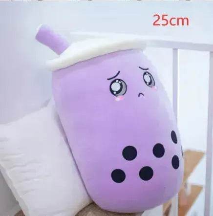 Cute Fruit Drink Plush Stuffed Soft Strawberry Milk Tea Plush Boba Tea Cup Toy Bubble Tea Pillow Cushion Kids Gift - EX-STOCK Canada